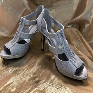Fiori Silver High Heels